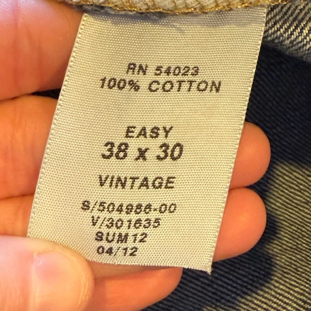 Gap Jeans men’s 38x30 blue Relaxed Straight Ringspun baggy cotton Y2K 1969 Vtg